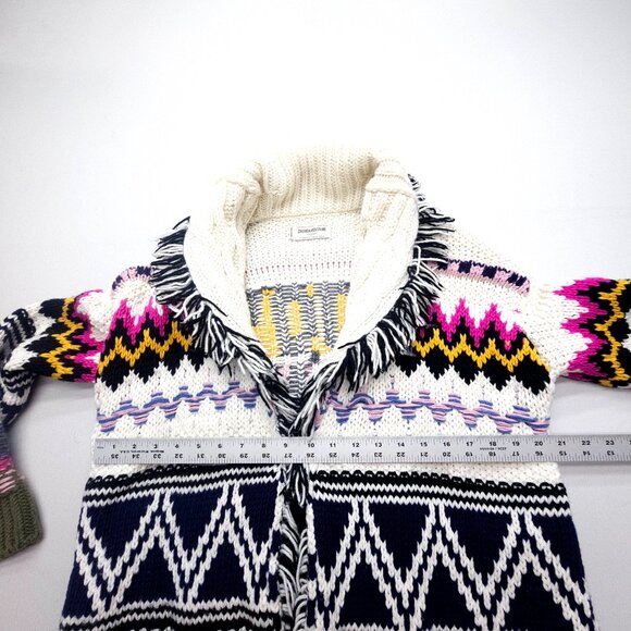 Women's Multicolor Graphic Sweater - Picture 10 of 14